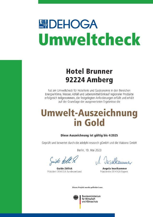 Hotel Brunner Амберг Екстер'єр фото